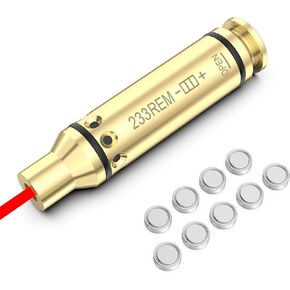 223 5.56mm Bore Sight 223 Bore Sighter Red Dot Boresighter Laser Sight with Batteries