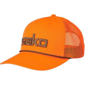 Beretta Men's Hunting Sako 3D Pre-Curved Visor Adjustable Snapback Trucker Hat with 3D Embroidery Sako Logo, One Size