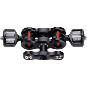 Double Ball Arm Mount Magic Adapter for Camera, 180 Degree Rotatable Ball Head Mount for DSLR Equipment Photography Studio]