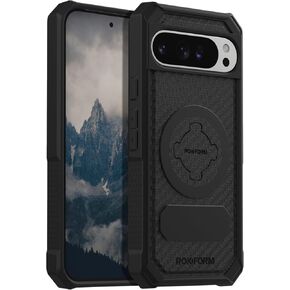 Rokform - Google Pixel 9 Pro XL Case, Rugged Series, Magnetic Pixel Pro 9 Pro XL Case, Drop Tested Armor (Black)