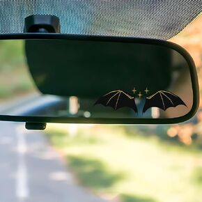 Set 3Pcs Fourth Wing Dragons Rear-View Mirror Decal Fantasy Bookish Sticker Water Bottle Laptop Window Sticker Vinyl Waterproof 1,7x2 Inches Car Decals New Car Accessories for Girl Mom Dad Friend