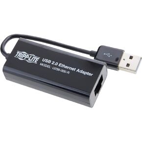 Tripp Lite USB 2.0 Hi-Speed to Ethernet NIC Network Adapter, 10/100 Mbps (U236-000-R), Black