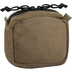 Belt Zipper Pouch, Canvas Compact Utility Organizer Waterproof Waist Pack Bag with Two-Way Zipper for Outdoor Camping Traveling Hiking Hunting Fishing