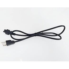 4 Feet Laptop Power Cord NEMA5-15P to C5,18AWG 3 Prong Laptop Charger Cord Replacement(Black,1.2M) (Pack1)