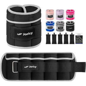 Adjustable Ankle Weights for Women Men 1 Pair 2 4 6 8 10 LBS Leg Weights Hand Arm Wrist Weights with Removable Weight, 1-5 LB Each Ankle Strength Training Weight for Physical Therapy Gym Fitness Walking Running