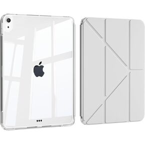 Case for iPad 11th Generation 11 Inch (2025), iPad 10th Generation 10.9 Inch (2022), 2 in 1 Detachable Cover, A16 Case Multiple Angles Cover with Clear Hard Back Shell, Auto Wake/Sleep, Gray