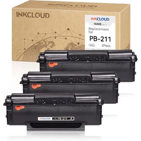 3Pack Compatible PB-211 Toner Cartridge Black Replacement for Pantum PB-211 Toner Cartridge for Pantum P2502W M6552NW M6550NW M6602NW M6600NW P2500W Laser Printer