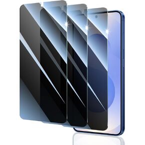 Privacy Screen Protector for Samsung Galaxy S24+/S24 Plus/S25+/S25 Plus, Double Shatterproof Anti-Spy Tempered Glass Film, [Impact- Private Protection][Anti-Scratch][9H Hardness]- 3 Pack