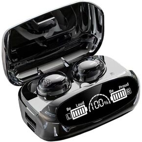 Wireless Earbuds,Waterproof,Wireless Earphones, LED Battery Display auriculares,Bluetooth Headphones,3D Stereo Audio Full Touch Screen Headset (RXER-M32-A2)