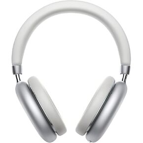Wireless Headphones Bluetooth Headphones Active Noise Cancelling Over-Ear Head-Phones with Microphones, 48 Hours Playtime, HiFi Audio Adjustable Headset for iPhone/Android/Samsung - White