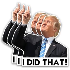 ملصق Trump You Missed، ملصق Trump 2024، ملصقات ترامب مقاس 2.75 بوصة، ملصق Trump Bumper 2024، ملصق ترامب المضحك من الفينيل للسيارة والشاحنة والنوافذ والكمبيوتر المحمول، هدية رائعة لأي وطني (3 قطع)
