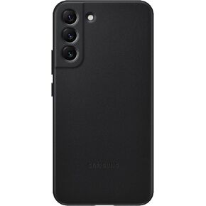Samsung Electronics Galaxy S22+ Leather Cover, Protective Phone Case, Camera Lens Protection, Shockproof, Premium, Elegant, Slim Design, US Version, Black,EF-VS906LBEGUS