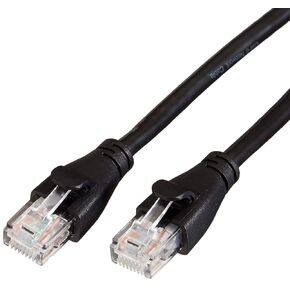 Amazon Basics RJ45 CAT -6 Ethernet Patch Internet Cable - 14 قدم (4.3 م) ، 52 حزمة 1 كرتون ، 52 إجمالي ، أسود