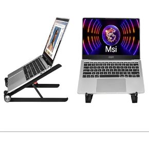 Portable Laptop Stand for Msi Raider Katana Titan Stealth Vector Creator Prestige Summit Cyborg Sword Pulse 14 15 16 17 18 inch Gaming Laptop.Made of Reinforced Nylon, 304 Stainless Steel and Silicone