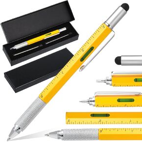 Multitool Pen, Stocking Stuffers for Men, Cool Men Valentines Gift, 6-In-1 Multi Tool Tech Pen, Gadgets Tools for Men, Gifts for Women Adults Dad Him Husband who Have Everything Birthday Gift