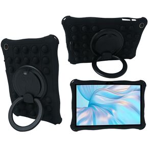 Case for Samsung Galaxy Tab A9+/A9 Plus 11 بوصة 2023 ، 360 ° دوار ألوان مبهرة ناعمة ، استخدام متعدد الأفكار في Tab Galaxy A9 Plus SM-X210/X216/X218 (أسود)