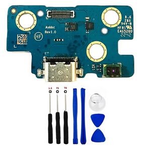 شحن موصل Dock Connector استبدال Samsung Galaxy Tab A8 10.5 بوصة x200 x205 USB Type C Charger Dock Flex Cable Module ، مع مجموعة الأدوات