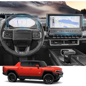 Compatible with 2025 GMC Hummer EV Screen Protector for 2025 Hummer EV Accessories Screen Protector for 2022-2025 GMC Hummer EV Pickup 3X/2X 12.3" & 13.4" Touch-screen Nano Protective Film 4 Pack