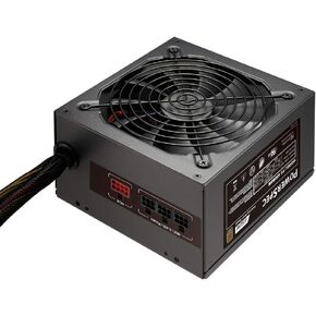 500W 80 Plus White Certified Fixed Cable Power Supply with Flat Black Cables and Quiet Fan