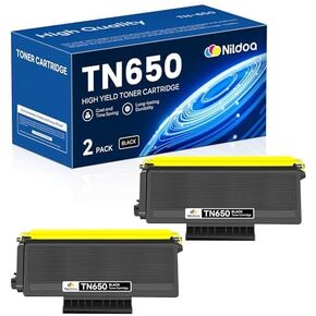 TN650 TN-650 Toner Cartridge Black 2 Pack Replacement for Brother TN-650 TN650 MFC-8690DW MFC-8480DN MFC-8890DW Printer Toner