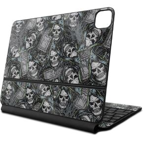 Glossy Glitter Skin Compatible with Apple Magic Keyboard for iPad Pro 13‑inch (M4) 2024 - Wall of Death - Premium 3M Vinyl Protective Decal Cover - Easy to Apply | Crafted in The USA by MightySkins