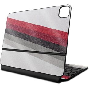 Glossy Glitter Skin Compatible with Apple Magic Keyboard for iPad Pro 13‑inch (M4) 2024 - Slant Stripes - Premium 3M Vinyl Protective Decal Cover - Easy to Apply | Crafted in The USA by MightySkins
