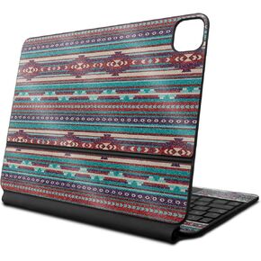 Glossy Glitter Skin Compatible with Apple Magic Keyboard for iPad Pro 13‑inch (M4) 2024 - Southwest Stripes - 3M Vinyl Protective Decal Cover - Easy to Apply | Crafted in The USA by MightySkins