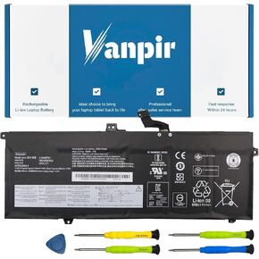 L18M6PD1 Laptop Battery 11.46V 48Wh 4190mAh Replacement for Lenovo ThinkPad X13 X390 X395 Series SB10K97655 02DL017 L18M6PD2 02DL018 L18C6PD1 SB10K97657 02DL019 L18D6PD1 02DL020