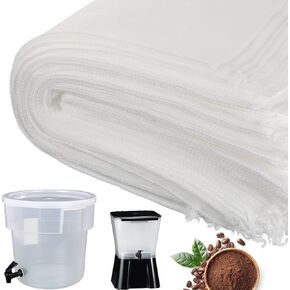 150PCS Brew Bags, 16" x 20" Large Commercial Cold Coffee Filters Non Woven Filters Bags Fits 5 Gallon Cold Brew System for Restaurants Home Hops Cider Wine Beer Tea Making