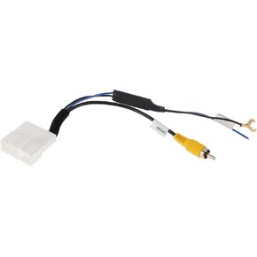 1 Pcs Reverse Camera Rear View Camera Adapter Wire Harness Cable for Toyota Front Reverse Backup Camera Wiring Harness White Metal