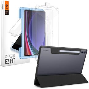 Spigen Galaxy Tab S10/S9/S8 Ultra Ultra Hybrid Pro Black & Galaxy Tab S9 Ultra / S10 Ultra Glas.tR EZ Fit (1P)