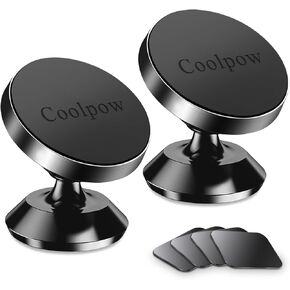 【 2-Pack 】 Magnetic Phone Holder for Car Dashboard【Strong Magnet】iPhone Magnetic Phone Mount for Car Phone Holder 【4 Metal Plate】Cell Phone Holders for Your Car Mount for iPhone 16 Pro Max 15 14 13 12