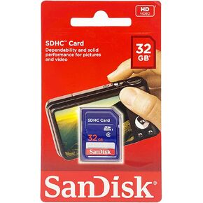SanDisk 32GB SDHC Flash Memory Card (SDSDB-032G-B35) (Label May Change)