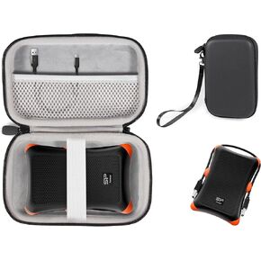 Getgear Portable Case Compatible with SP Silicon Power Rugged Portable External Hard Drive Armor A30 2TB, 1TB