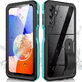 for Samsung Galaxy A16 5G Case,IP68 WaterproofBuilt-in Screen Protector-Rugged Full Body Dustproof Shockproof Drop Proof Protective with Cell Phone Ring Holder for Samsung A16 5G / 4G 6.7", Black