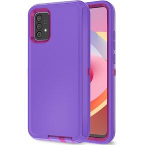Galaxy A52 5G Case - Military Drop Shockproof Armor Heavy Duty Rugged 3 in 1 Protection Cover for Galaxy A52 5G (Red+Black)