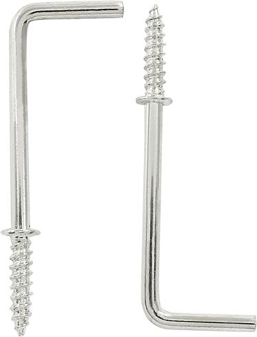 50Pcs L Shape Screw Hooks 1-1/4 Inch Square Bend Hooks L Screw Hooks Right Angle Hooks Metal Screw-in Hooks for Hanging, Gold in Kuwait