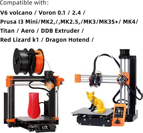 Upgrade V6 hotend Ceramic: 24V 60W Ceramic Heating Core with Silicone Sock Compatible with V6 Volcano Printer Head 3D Printer Extruder Hot End in Kuwait