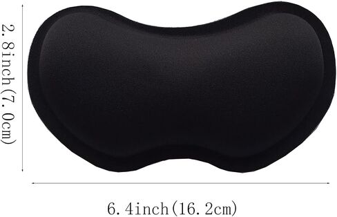 Carpal Tunnel Ergonomic Small Portable Gaming Office Computer Gel Wrist Rest for Mouse Black Pack of 2 in Saudi Arabia