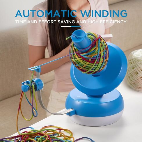 Electric Yarn Ball Winder for Crocheting|Automatic Yarn Cake Winder Stepless Speed, Adjustable Weaving Ball Winders, Helper for Yarn Collection Lovers, Green in Saudi Arabia