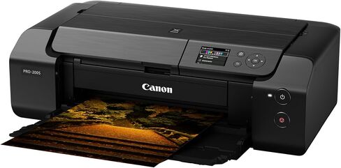 Canon PIXMA PRO-200S Professional 13" Wireless Inkjet Photo Printer with 3.0" Color LCD Monitor, 8-Color Dye-Based Ink, Black in Kuwait