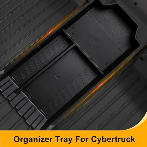 Center Console Organizer Tray for Cybertruck 2024 Compatible with Tesla Cybertruck Accessories 2023 Armrest Tray Storage Box TPE Insert Organizer fot Cybertruck, Black in Saudi Arabia