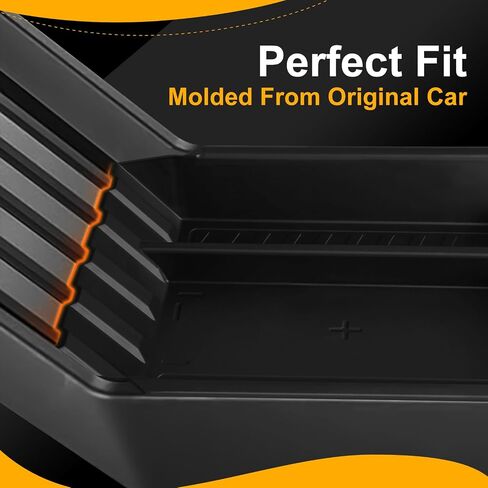 Center Console Organizer Tray for Cybertruck 2024 Compatible with Tesla Cybertruck Accessories 2023 Armrest Tray Storage Box TPE Insert Organizer fot Cybertruck, Black in Saudi Arabia