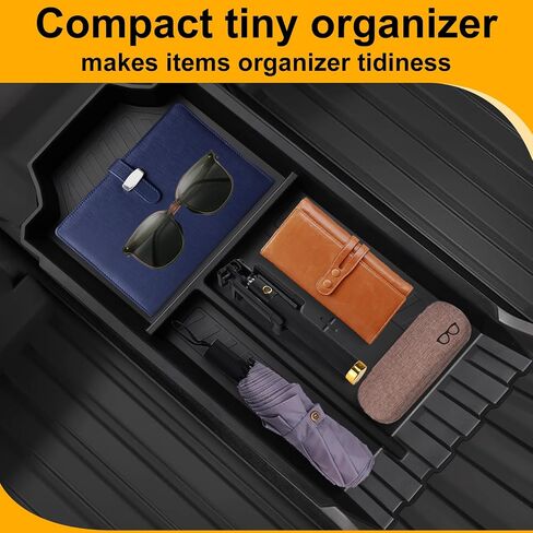 Center Console Organizer Tray for Cybertruck 2024 Compatible with Tesla Cybertruck Accessories 2023 Armrest Tray Storage Box TPE Insert Organizer fot Cybertruck, Black in Saudi Arabia
