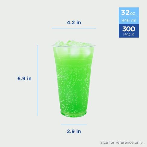 Karat [1000 ct] 8oz Plastic Cups, Clear Disposable Cold Cup for Iced Coffee, Soda, and Juice | 78mm (C-KC8) in Kuwait