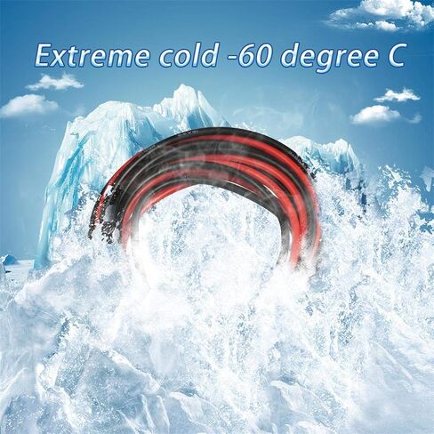 BNTECHGO 18 Gauge Silicone Wire 5 ft red and 5 ft Black Flexible 18 AWG Stranded Tinned Copper Wire in Kuwait