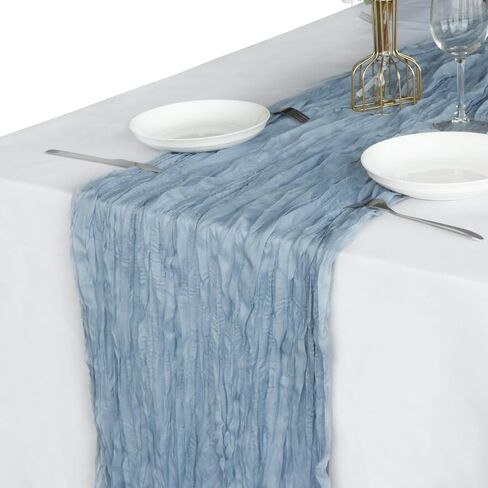 Cheesecloth Table Runner Sage Green 10Ft Gauze Table Runners Boho Rustic Sheer Cheese Cloths Table Runner for Wedding Baby Bridal Shower Decorations Birthday Christmas Doilies Combo in Kuwait