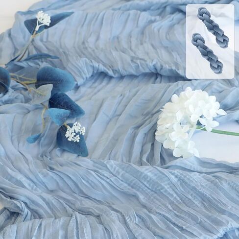 Cheesecloth Table Runner Sage Green 10Ft Gauze Table Runners Boho Rustic Sheer Cheese Cloths Table Runner for Wedding Baby Bridal Shower Decorations Birthday Christmas Doilies Combo in Kuwait