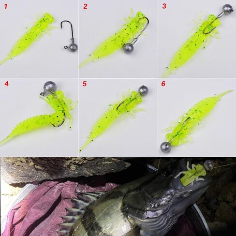 Fishing Soft Lures, Soft Baits Kit, Worm Trailer Grub, Jig Head Hook, Soft Plastic Baits, for Trout Redfish, Saltwater Freshwater, 20/35/75/120PCS with Box in Saudi Arabia
