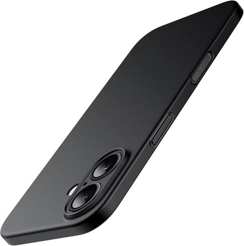 Jetech Ultra Slim Case لـ iPhone 16 Plus 6.7 بوصة ، حماية كاملة من عدسة الكاميرا ، وغطاء خفيف غير لامع PP الحد الأدنى (أسود) in Saudi Arabia